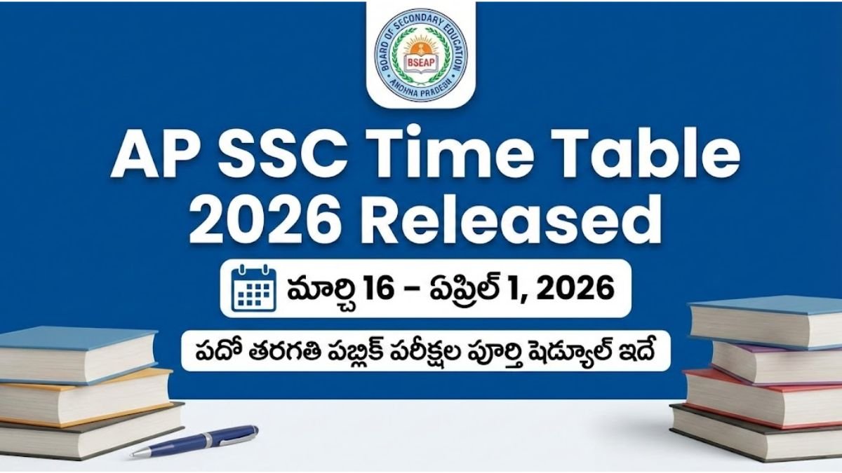 AP SSC Time Table 2026 Exam Schedule Released