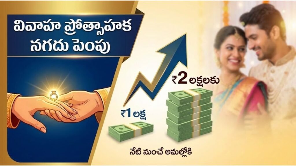 Marriage Incentive Increased Upto 2 Lakhs