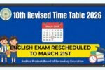 AP 10th Exams Revised Time Table 2026