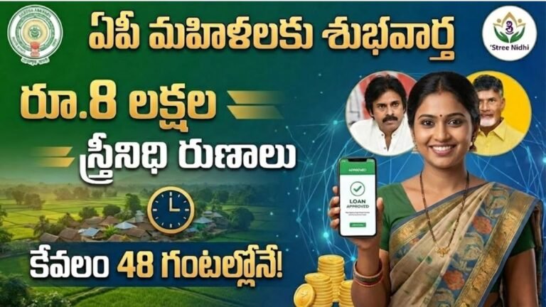 AP Stree Nidhi Scheme 8 Lakhs Loan