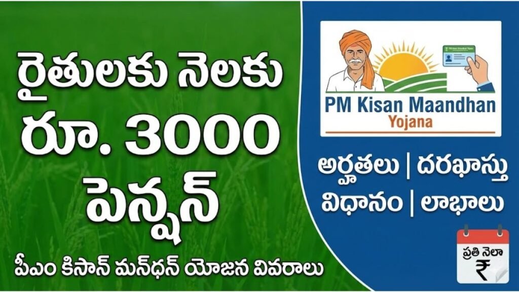 Farmers Pension Scheme: రైతులకు నెలకు రూ. 3000 పెన్షన్: పీఎం కిసాన్ మన్ధన్ యోజన వివరాలు Farmers Pension Scheme 2026 PMKMY Guide