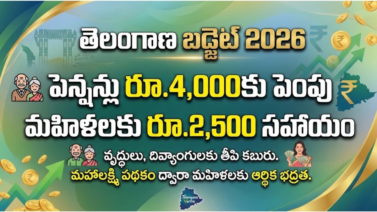 Telangana Budget 2026 Pension Hike Update
