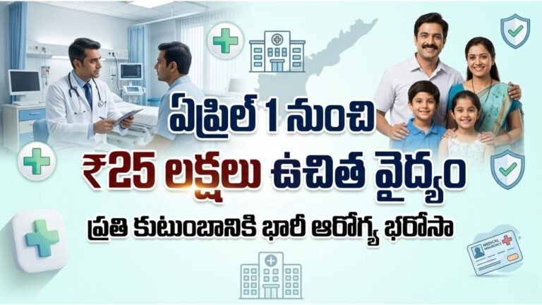 AP 25 Lakhs Free Health Insurance Scheme