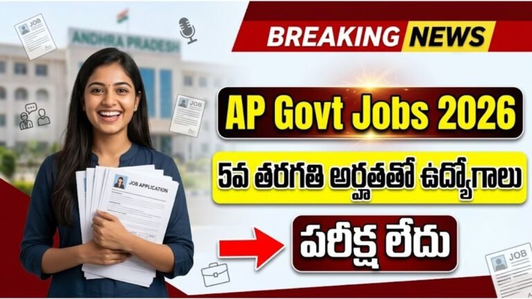 AP Government Jobs 2026 Group IV Notification