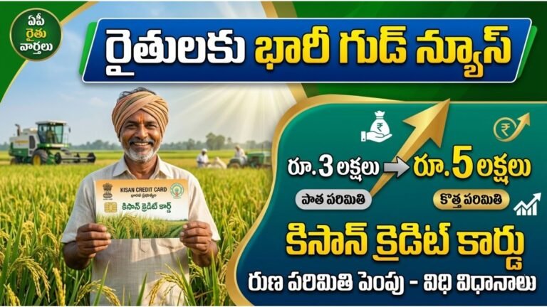 Kisan Credit Card Loan Limit Increased to 5 Lakhs News