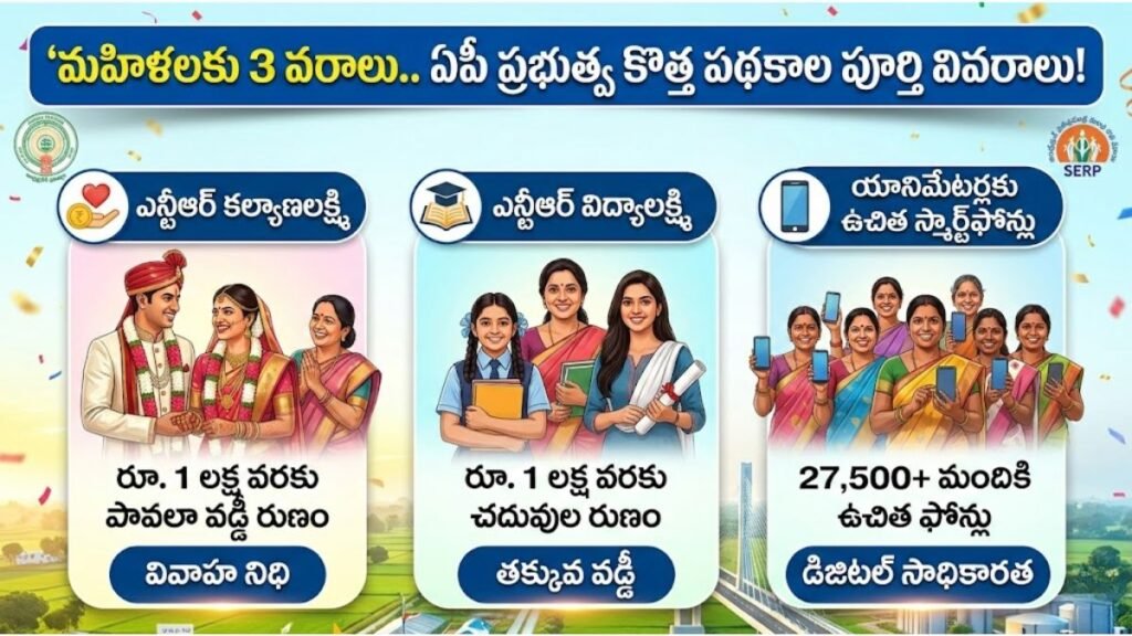 NTR Kalyanalakshmi: మహిళలకు 3 వరాలు.. ఏపీ ప్రభుత్వ కొత్త పథకాల పూర్తి వివరాలు! NTR Kalyanalakshmi AP Govt New Schemes For Women