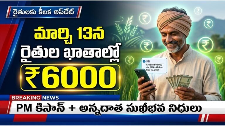 PM Kisan Annadata Sukhibhava Funds March 13 Release