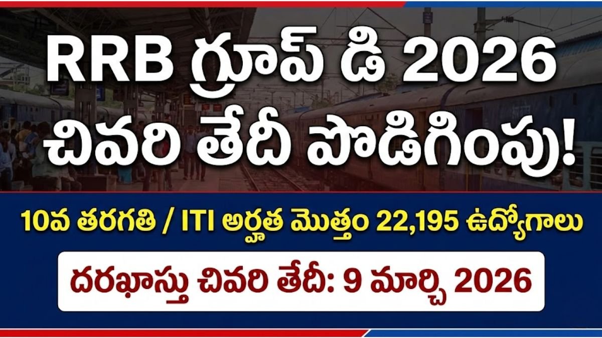 RRB aGroup D Recruitment 2026 Last Date Extended