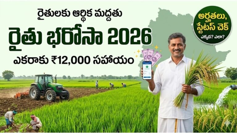 Rythu Bharosa 2026 Status Check Eligibility Updates 2026